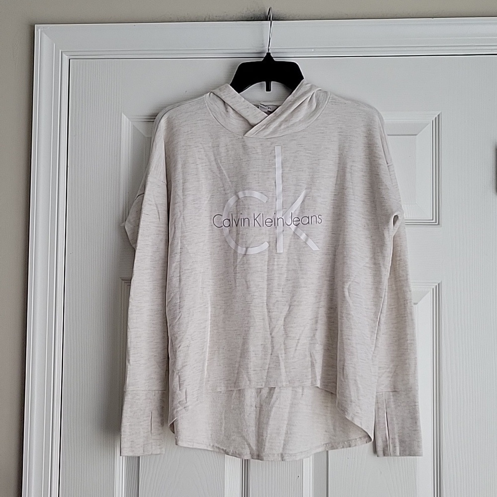 Calvin Klein Jeans Long Sleeve Top With Hood